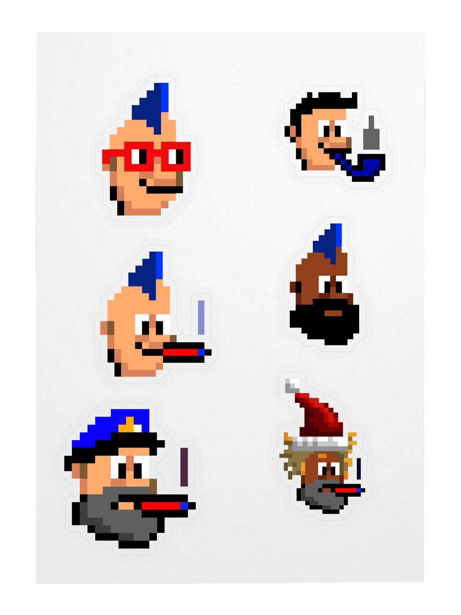 Bario Punks Sticker Sheet #1 product image (2)