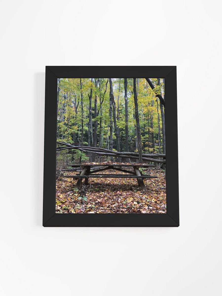 Picnic Table in the Fall High Quality Matte Poster product image (1)
