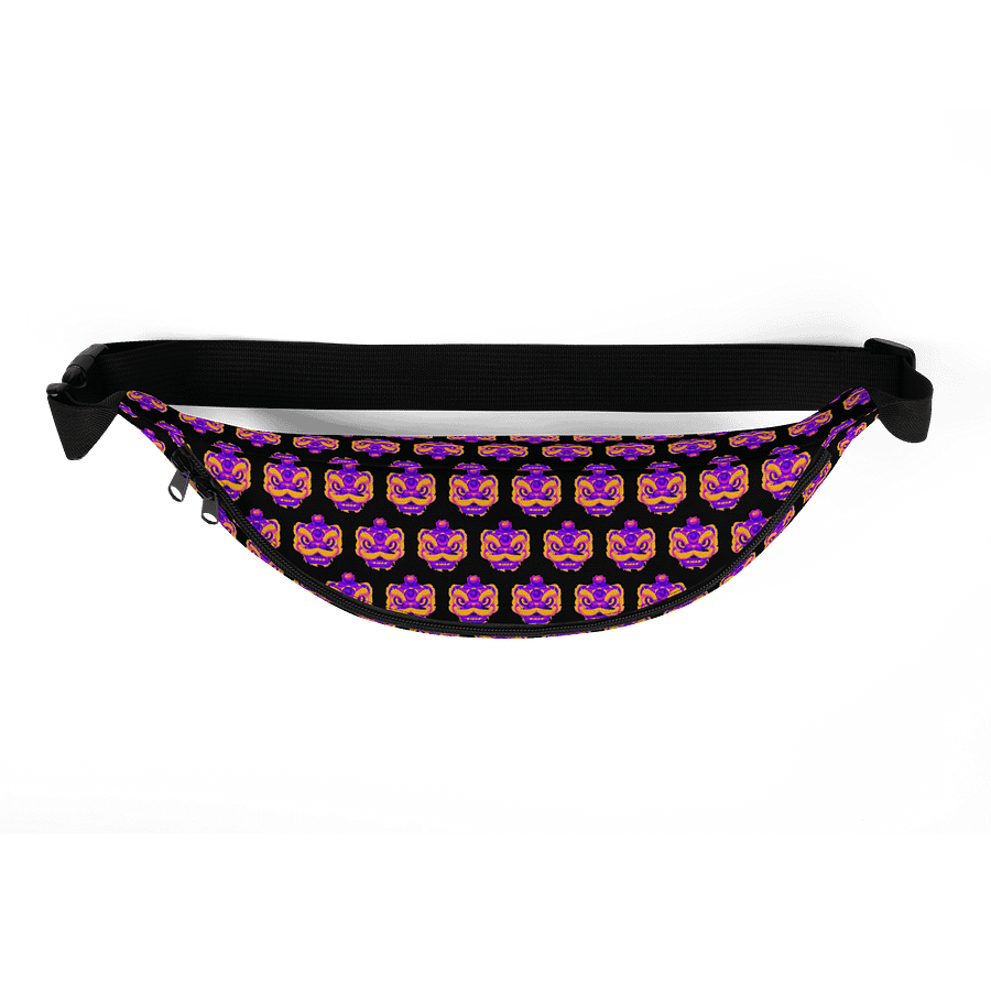 Dragon Head Mask All-Over Fanny Pack - Black product image (5)