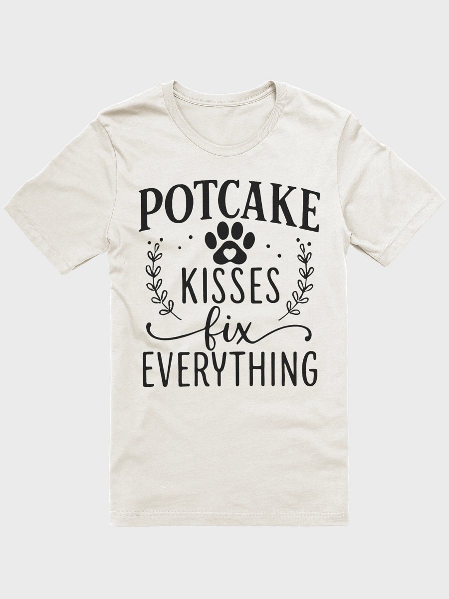 Potcake Kisses Fix Everything Dog Lover T-Shirt - Healing Paw Print Tee product image (1)