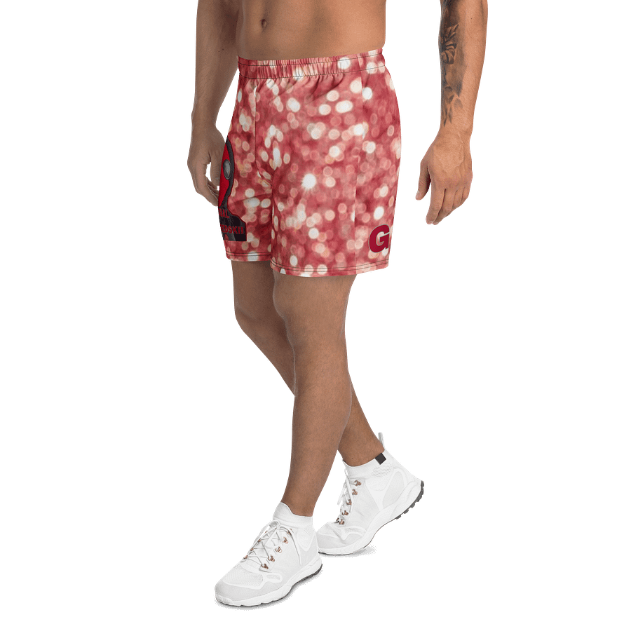 GlobalAdultRedSkii Mask Recycled Athletic Shorts Women and Men product image (3)