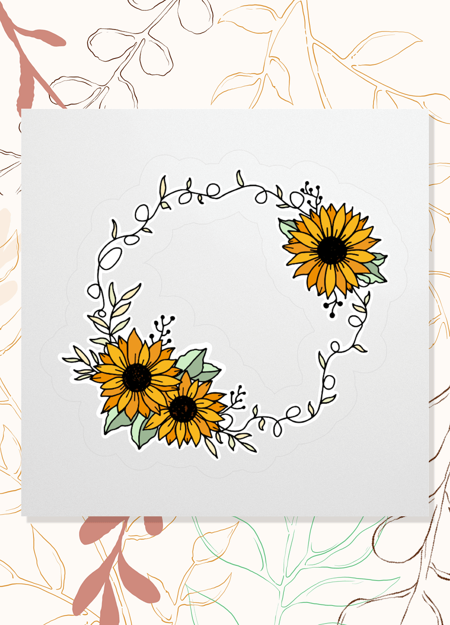 Sunflower Vine Sticker product image (1)