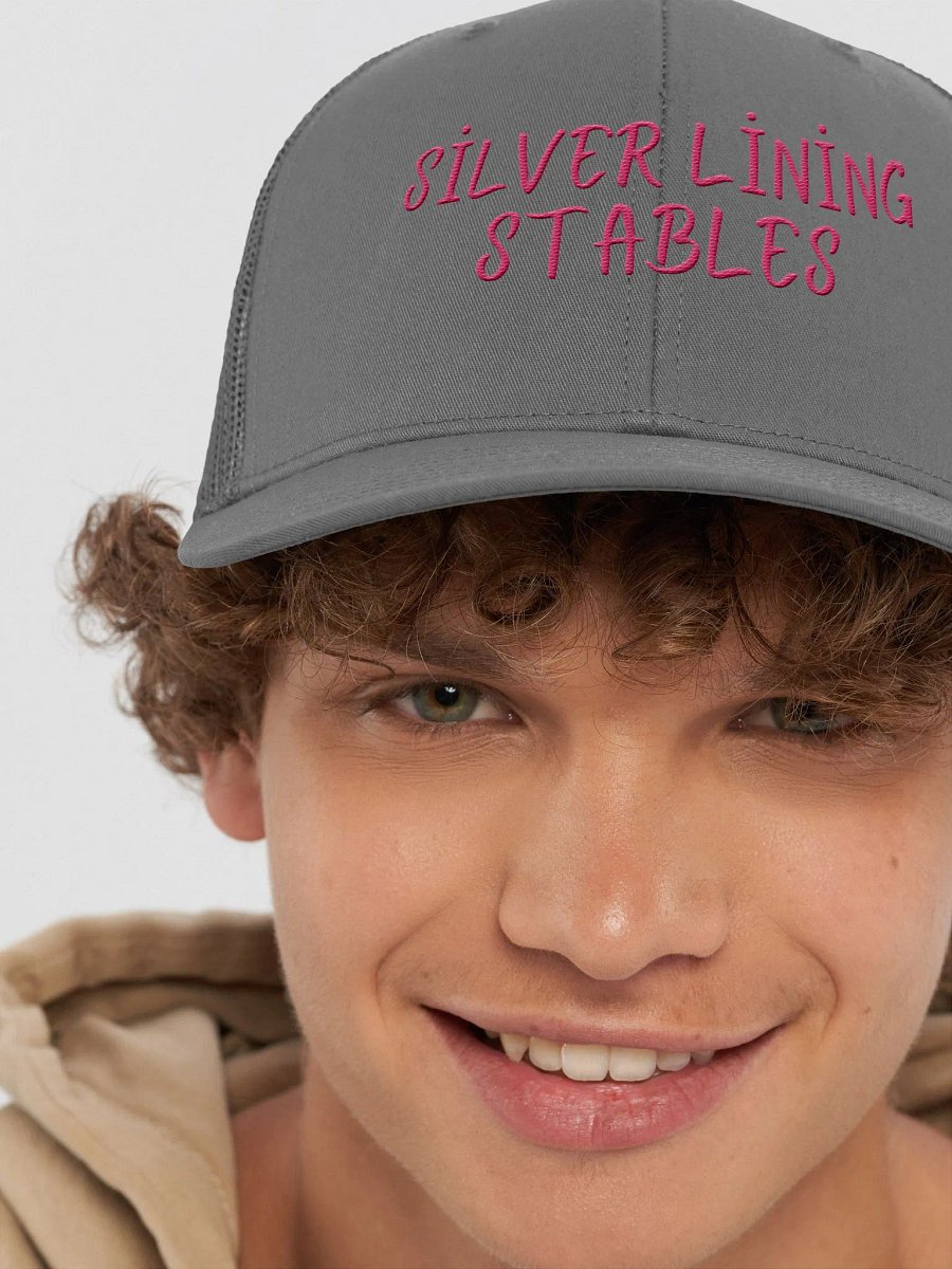 Pink Silver Lining Trucker Snapback product image (8)