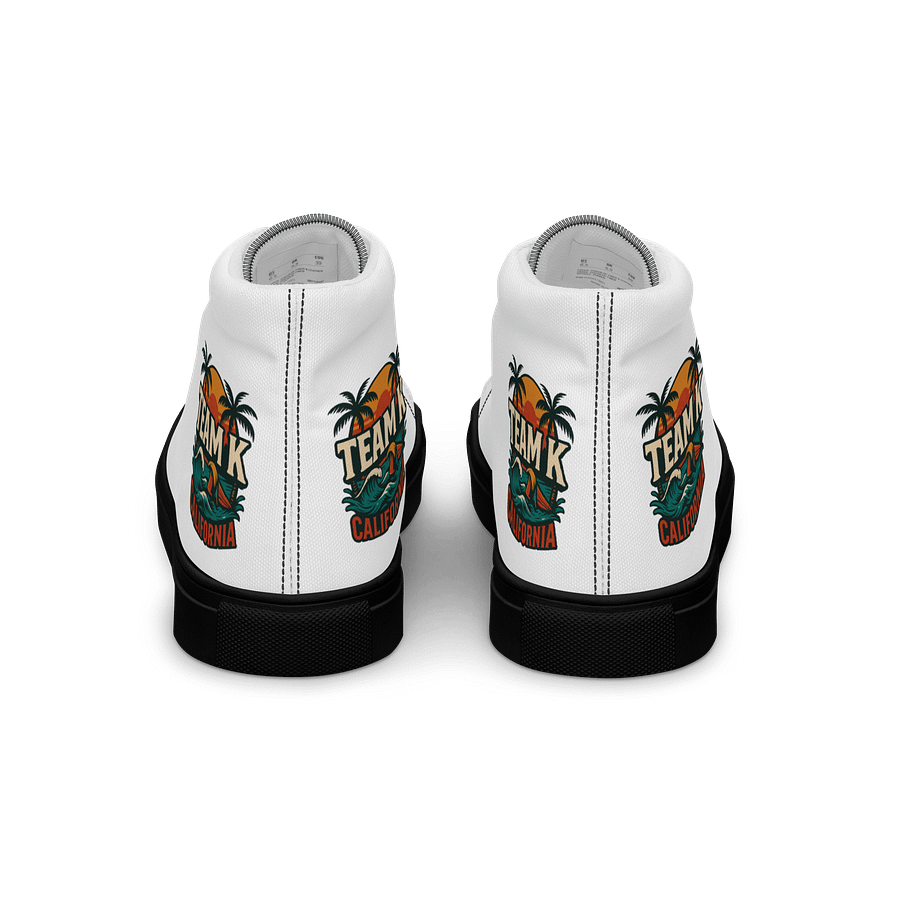 TEAM K CALIFORNIA Women's High Top Canvas Shoes product image (4)
