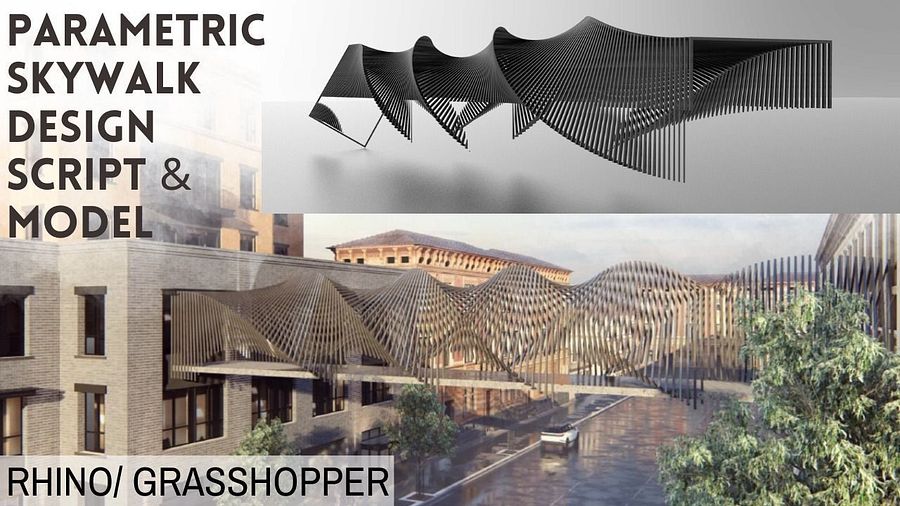 Pavilion Parametric Architectural Facade Design Grasshopper Rhino Files Download product image (1)