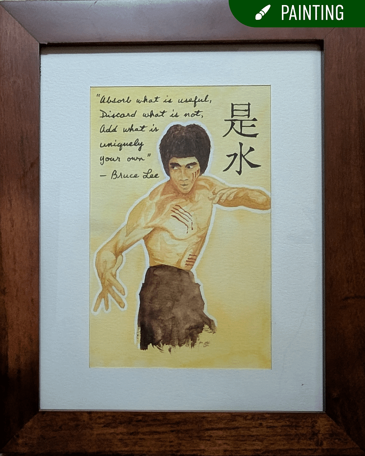 Absorb What Is Useful: Bruce Lee Watercolor product image (1)