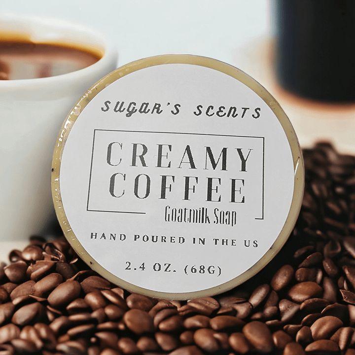 Creamy Coffee Round Soap (2.4oz) product image (2)