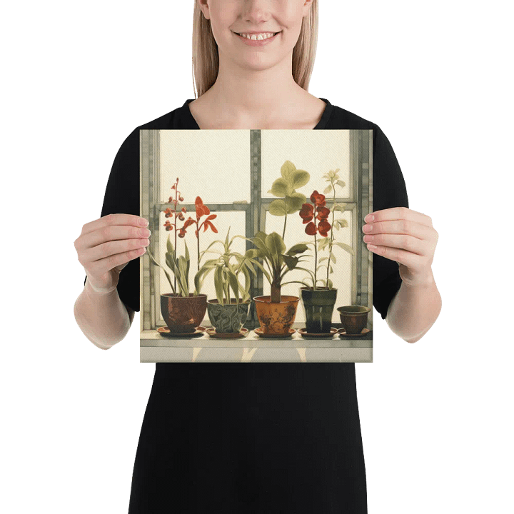 Art2401-12 Potted Plants Still Life - Canvas Print - sm product image (2)