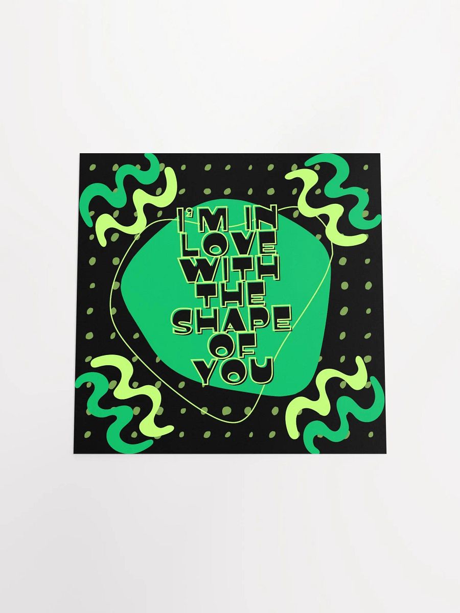 Shape of You Green Abstract Poster product image (18)