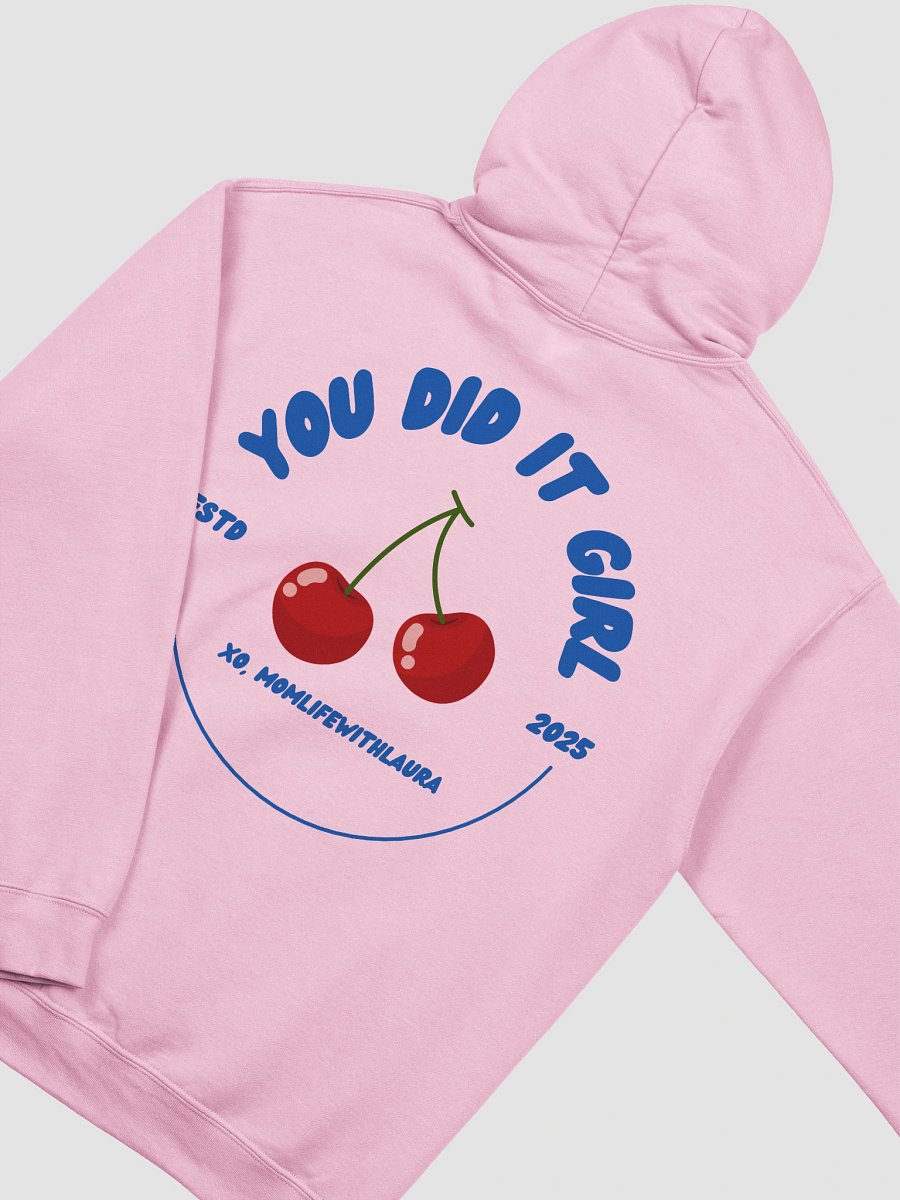 You Did it Girl Cherries Hoodie - Blue/Pink product image (4)