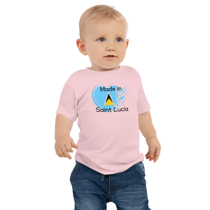 Made in Saint Lucia Baby Tee product image (6)