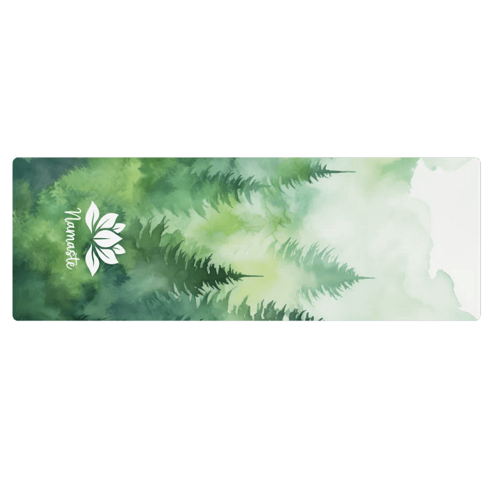 Lotus Namaste Green Forest Yoga Mat product image (2)
