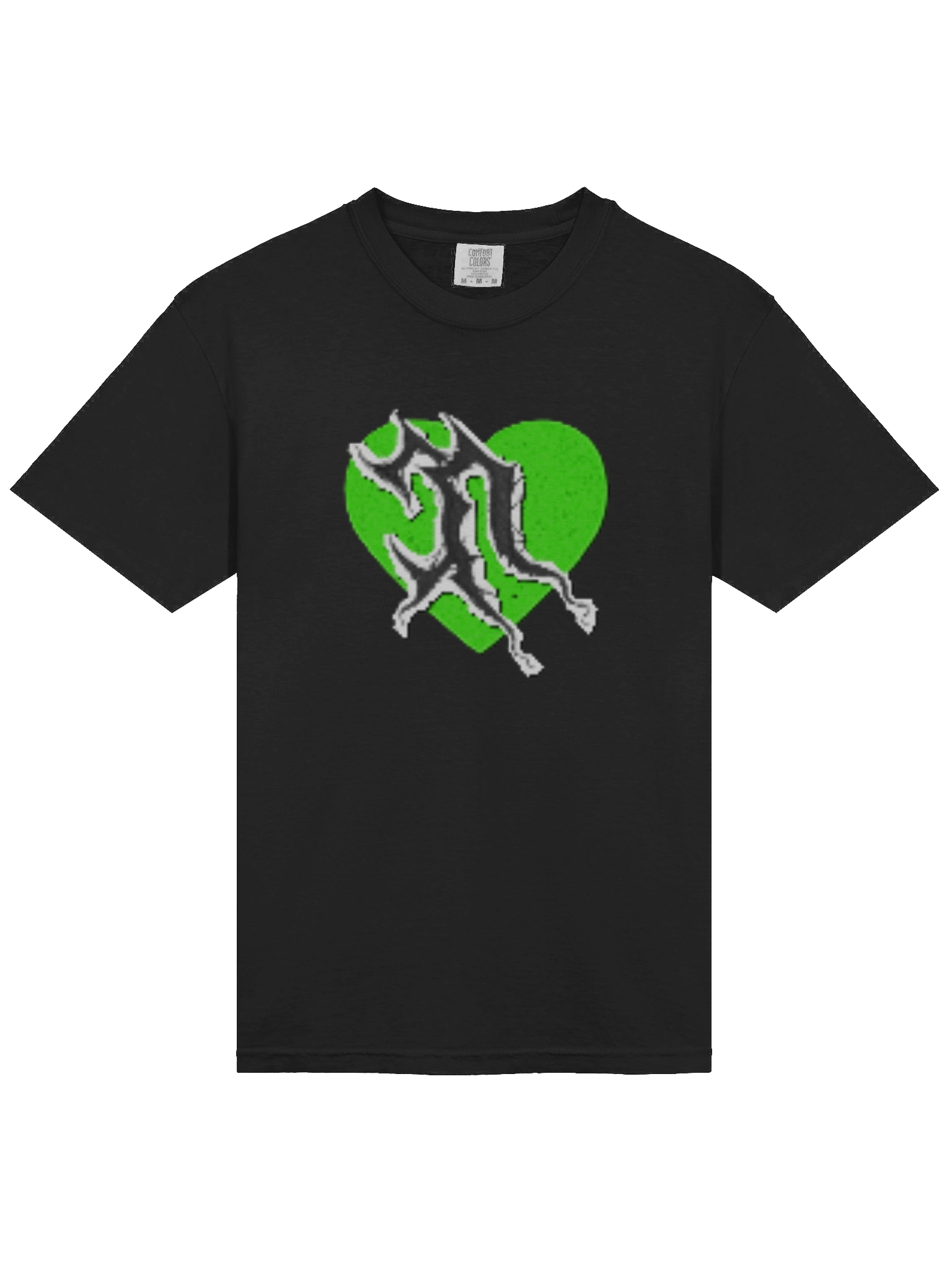 Mystical Necro Heart Green Heart T-Shirt product image (3)