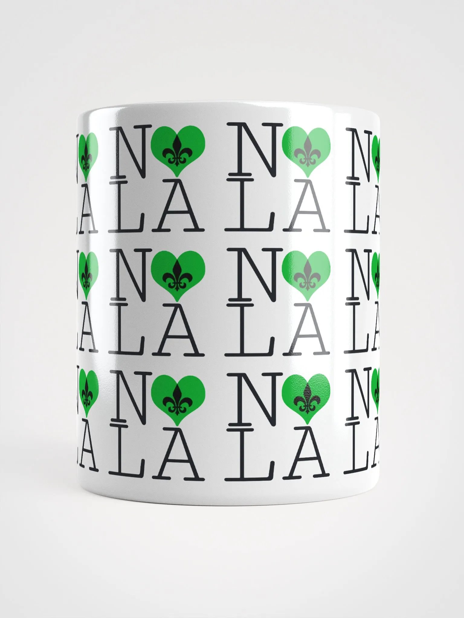 I LOVE NOLA **LEGACY MUG** (GREEN HEART FULL INFINITY) product image (5)