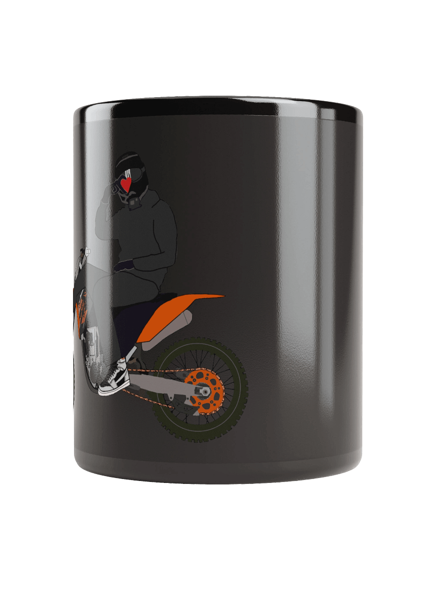 Heart-hand on Bike | Black Mug product image (9)