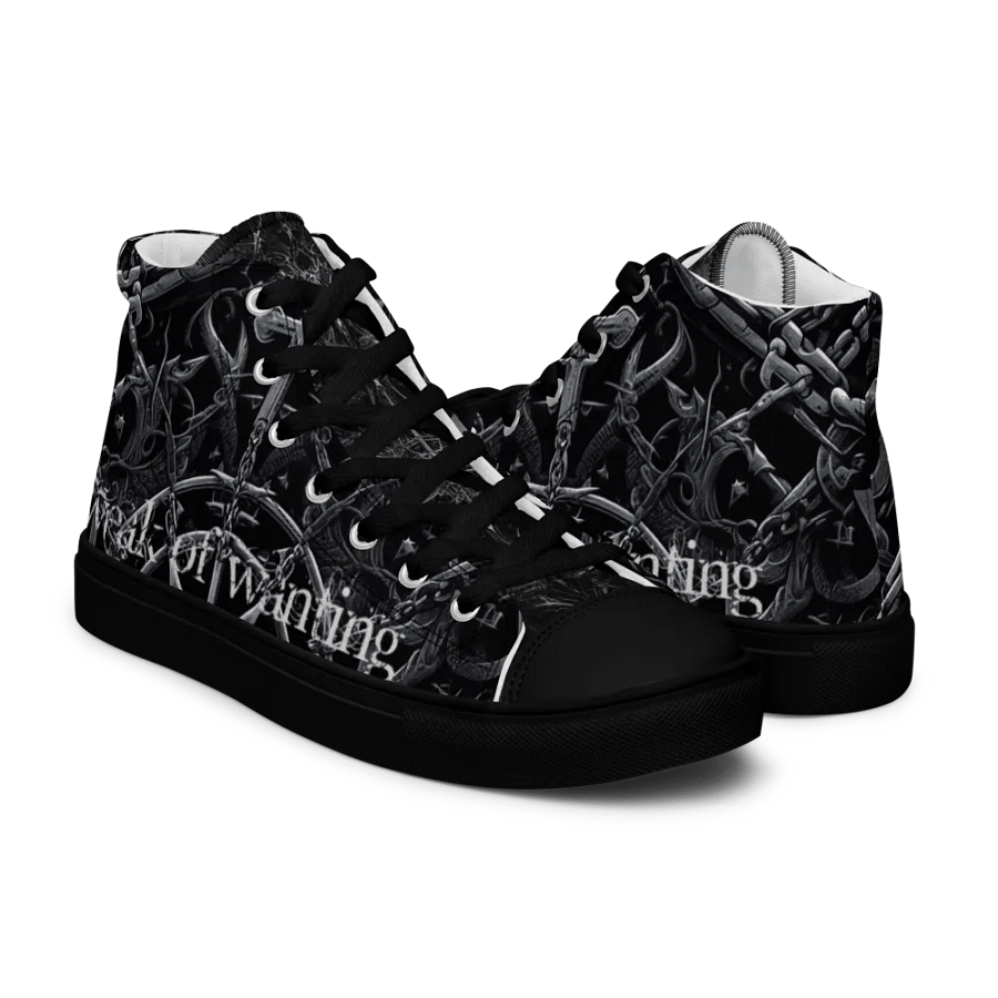 Weak Of Wanting Gothic / Metal Logo High Tops product image (8)