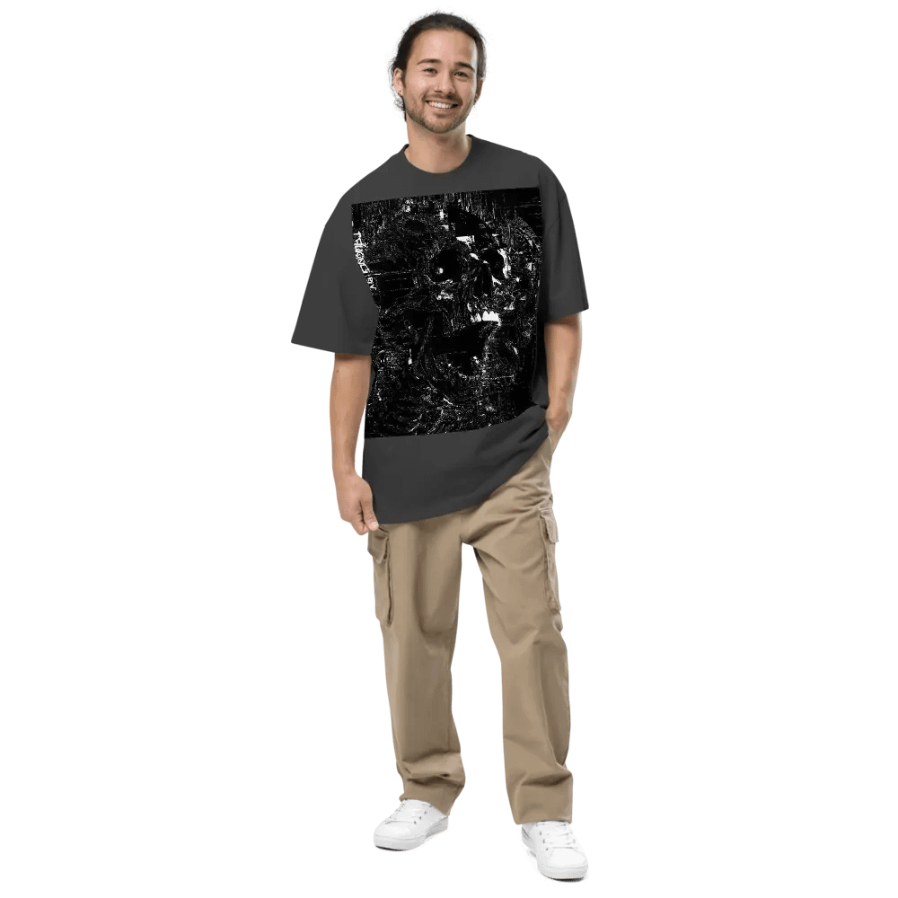 Distorted Chaos Unisex Oversized Faded T-Shirt product image (7)