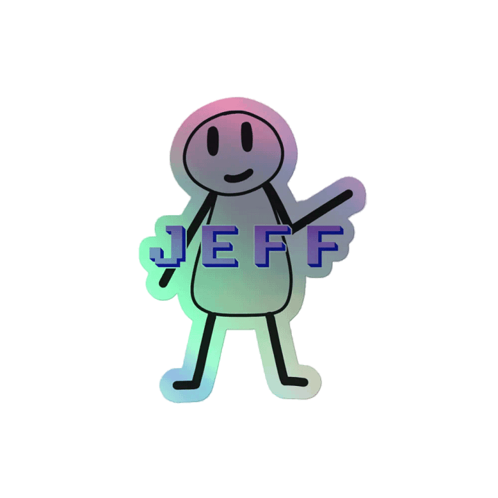 Jeff Holographic Sticker product image (2)
