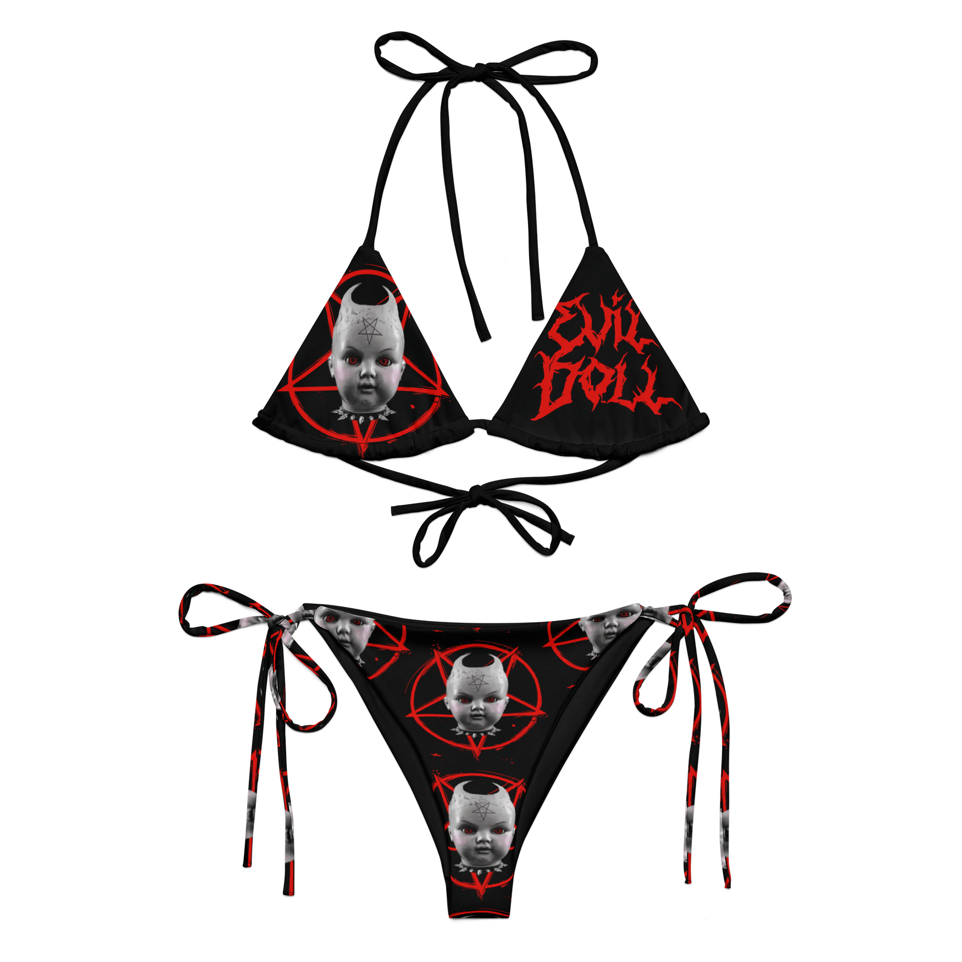 Evil Doll Pentagram Doll Bikini Set product image (2)