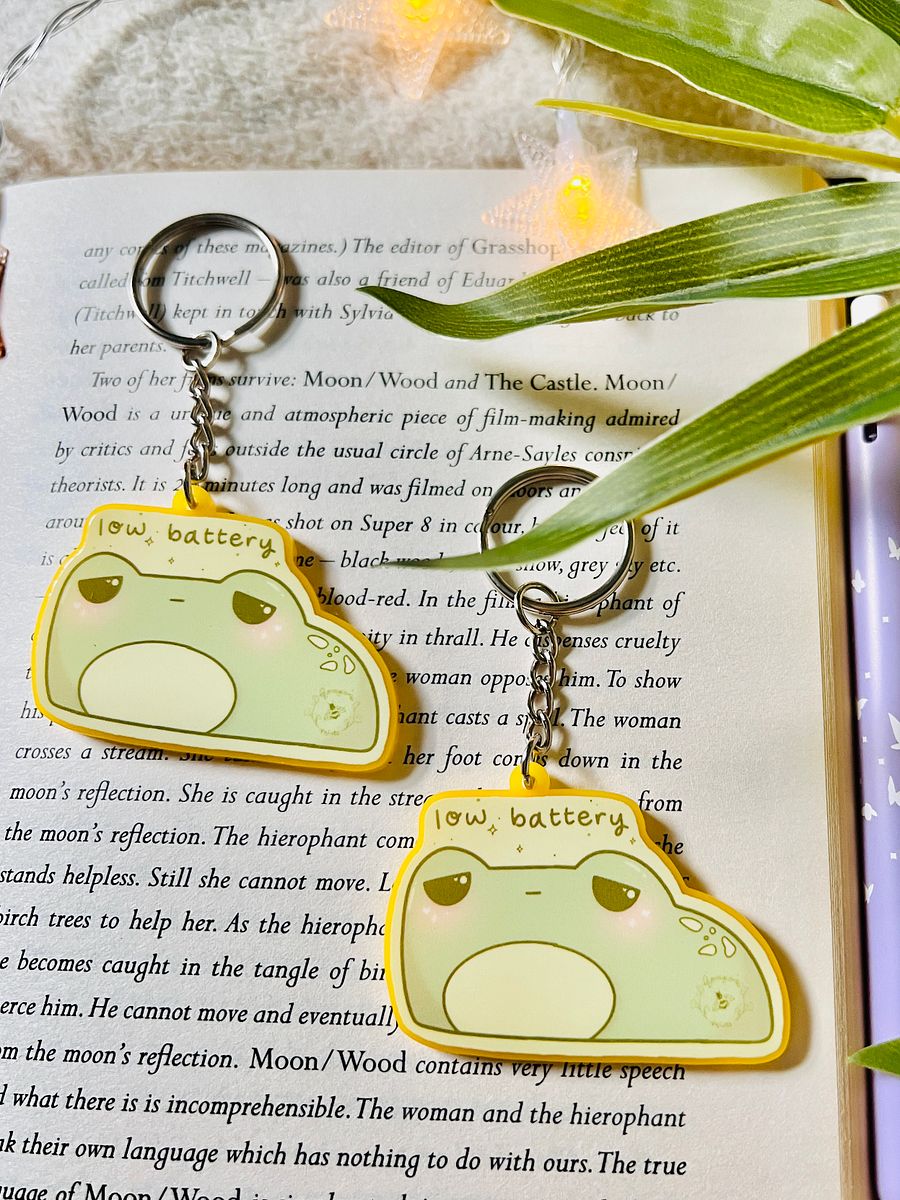 Low Battery Frog Acrylic Keyring product image (4)