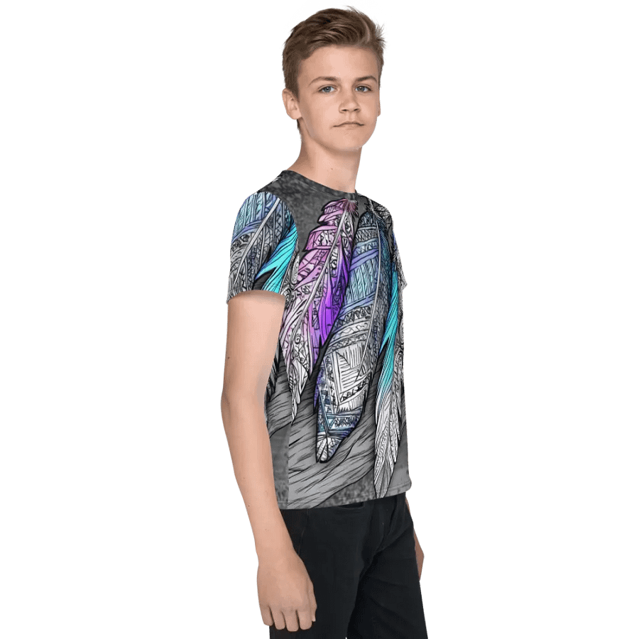 G Feathers, Unisex Youth Crew Neck T-Shirt product image (4)