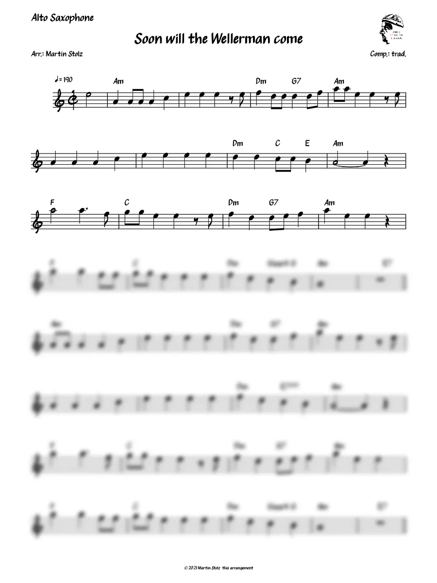 Wellerman - Sea Shanty for Alto Saxophone product image (2)