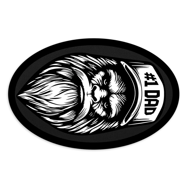#1 DAD EMBROIDERED PATCH product image (1)
