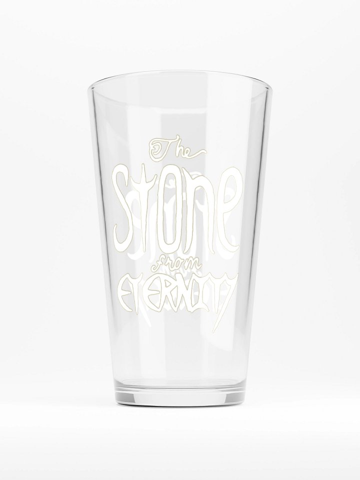 The Stone from Eternity logo pint glass product image (1)