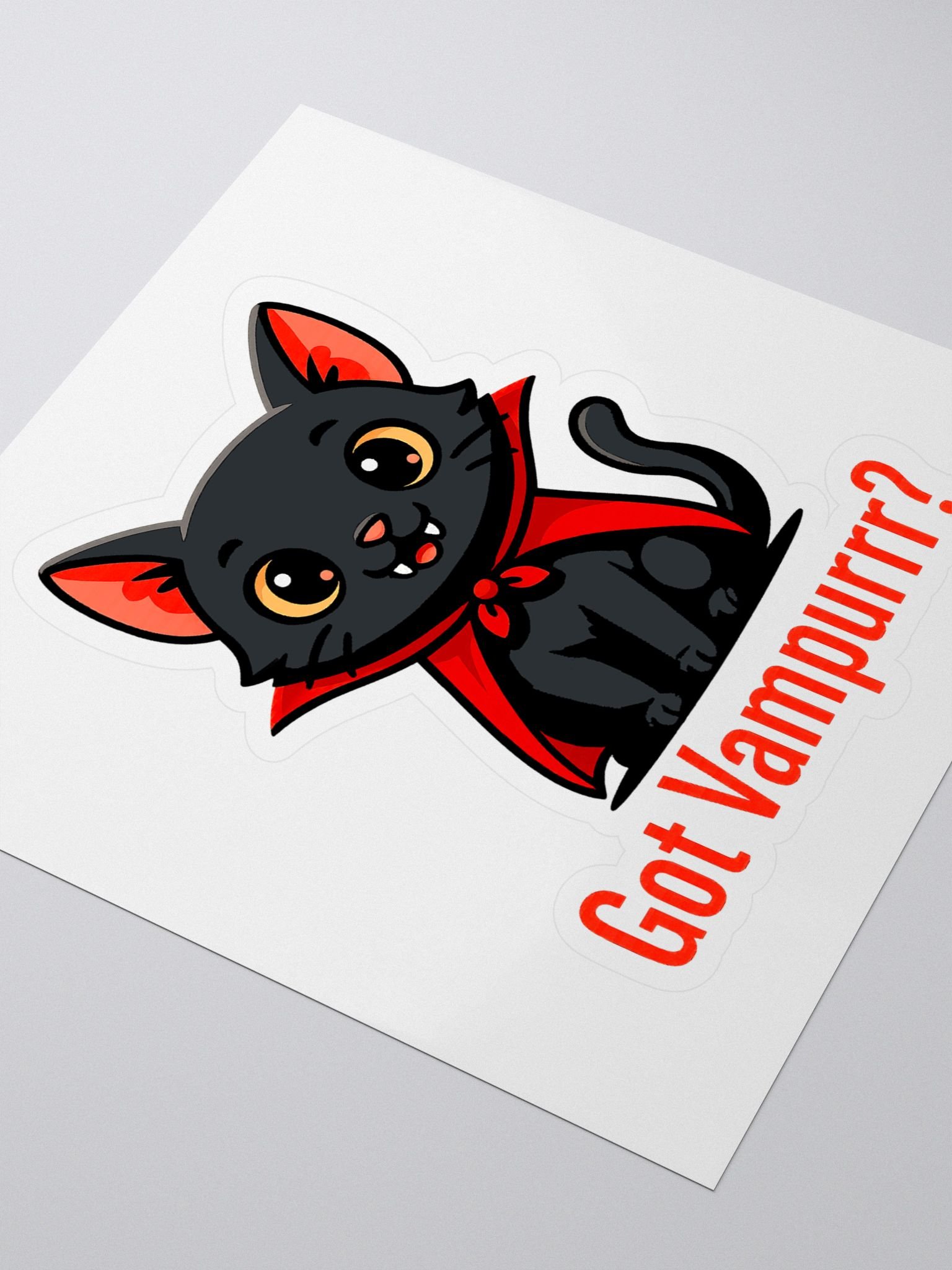 Got Vampurrr? Cat Kiss Cut Stickers product image (3)