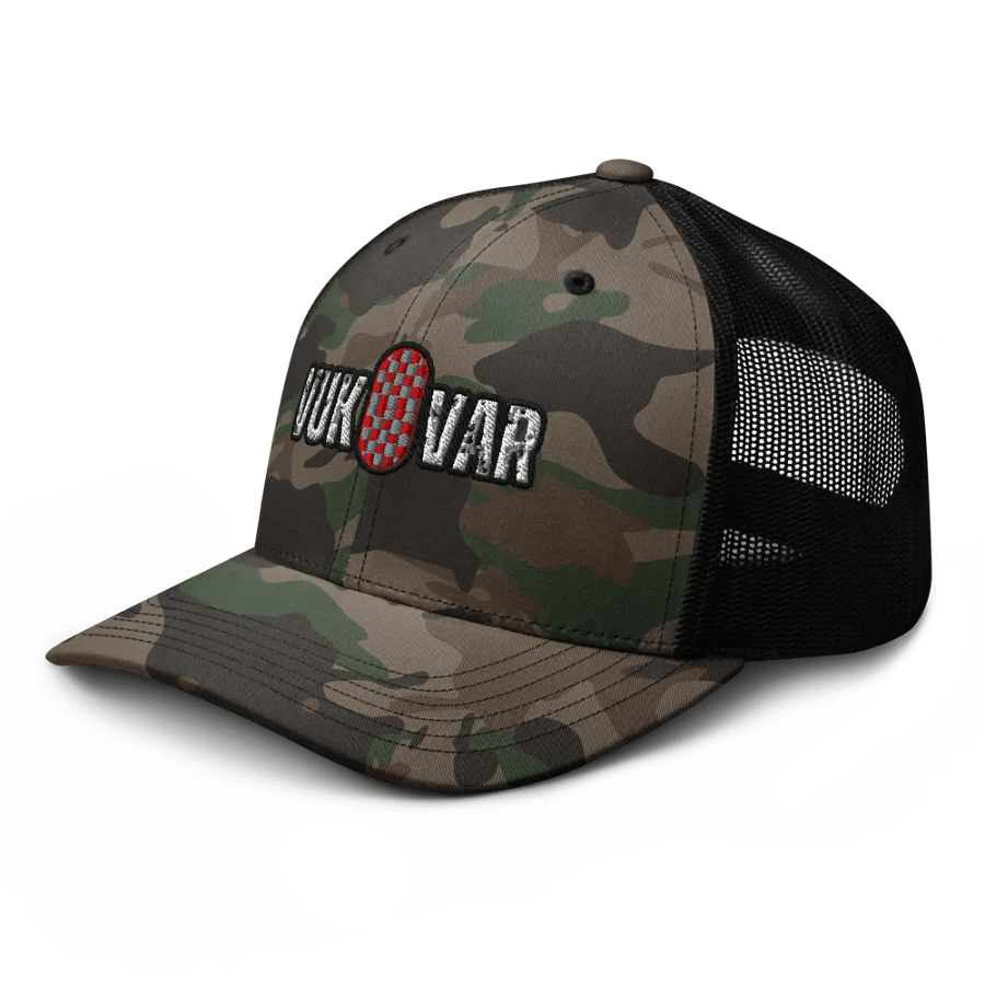 VUKOVAR Distressed Camo Trucker Hat product image (6)