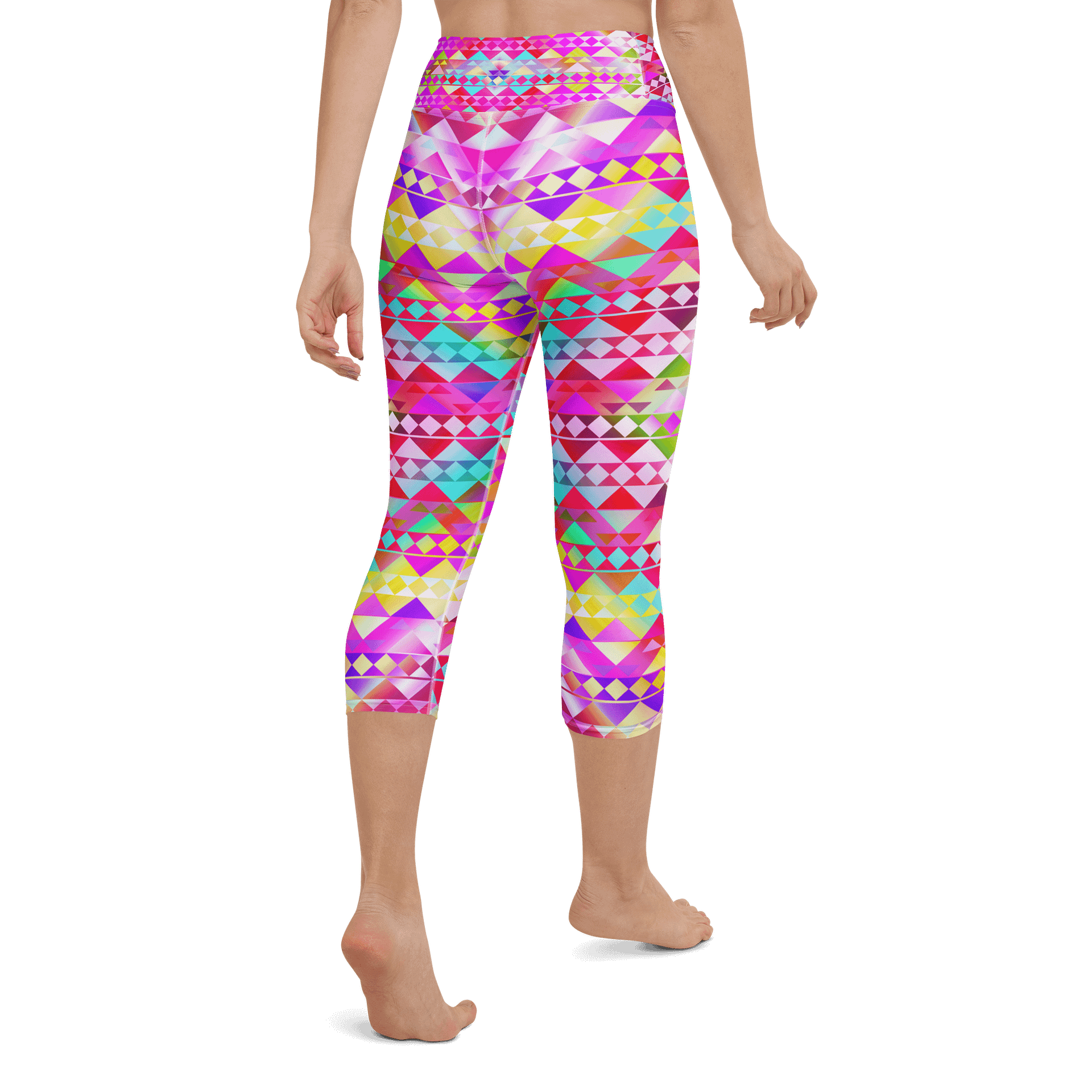 Pink Tribal Capri Leggings product image (3)