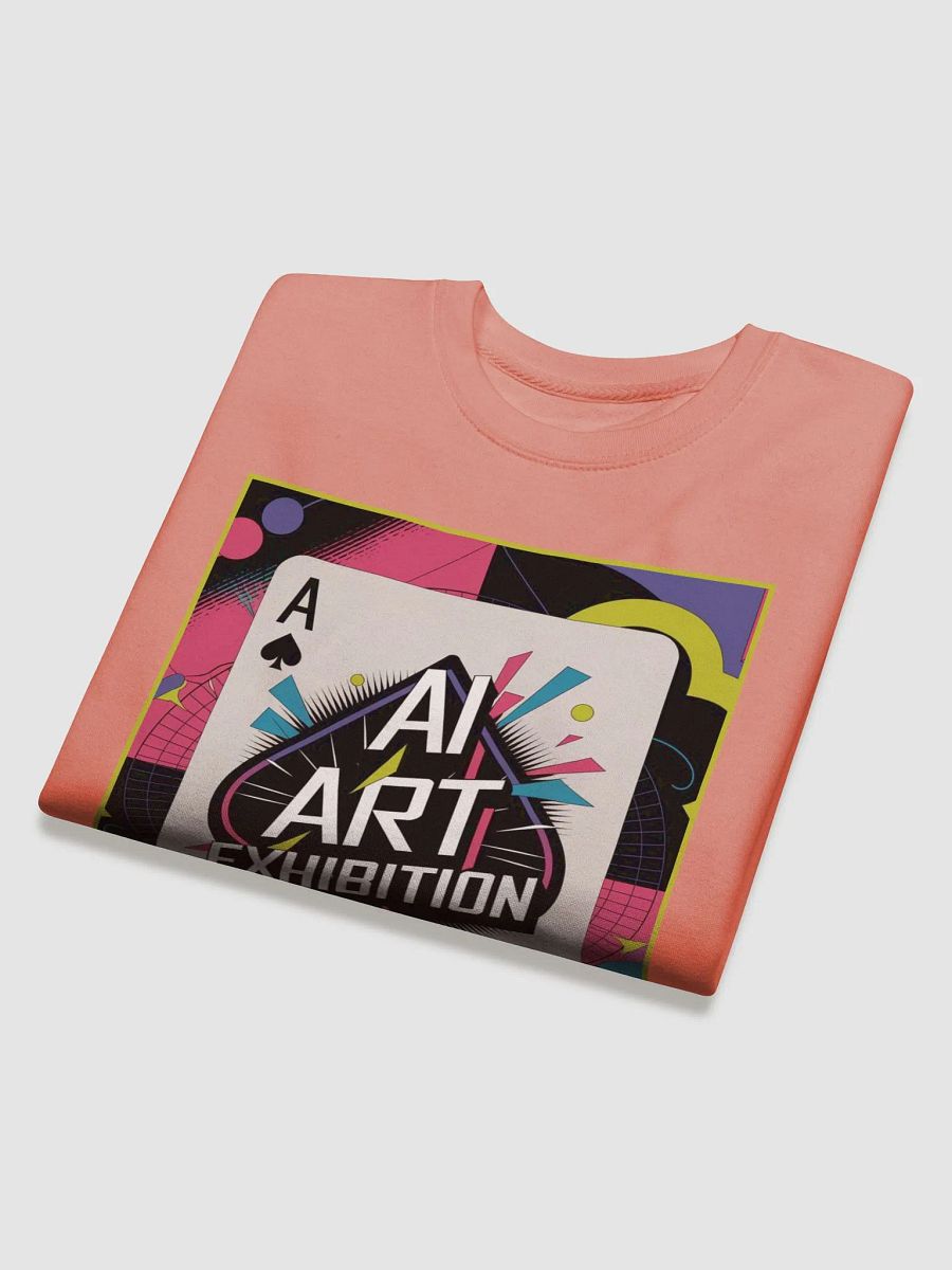 "AI ART EXHIBITION ACE OF SPADES" premium cotton sweatshirt product image (12)