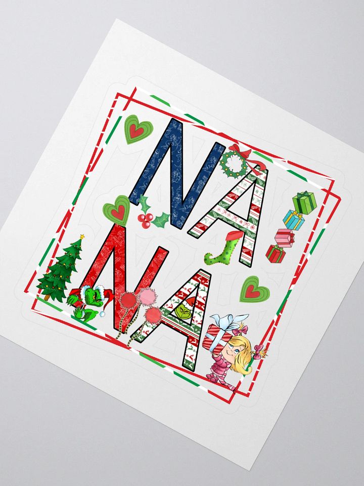 Festive NANA Christmas Kiss Cut Stickers product image (2)