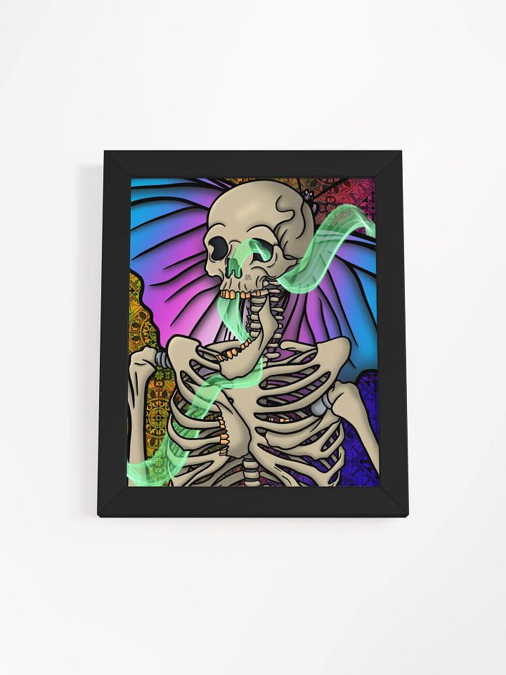 Skeletal flight framed poster product image (1)