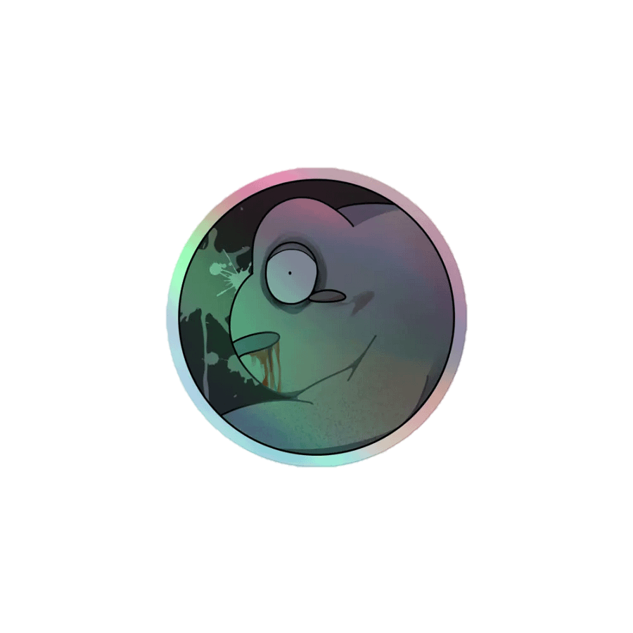 Croakitoad Zombie Holographic Sticker product image (1)