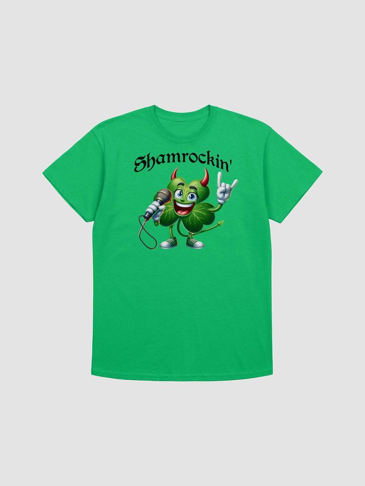 Shamrockin' Rockstar Tee: Unleash Your Inner Irish Rock God! product image (5)