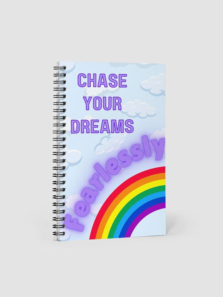Chase Your Dreams Fearlessly Inspirational & Motivational Spiral Bound Notebook Journal product image (1)