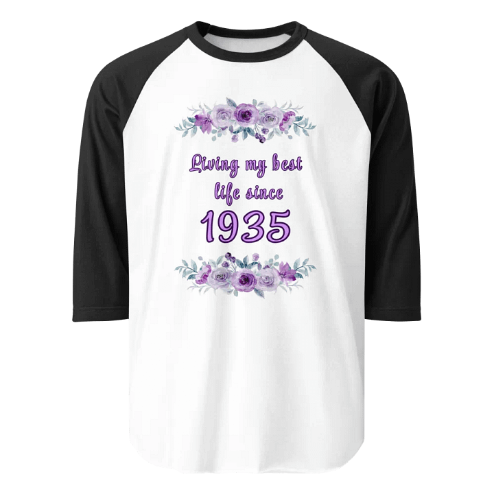 Floral Best Life since 1935 Raglan Tee product image (1)