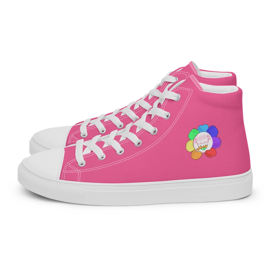 Pink and White Flower Sneakers product image (2)