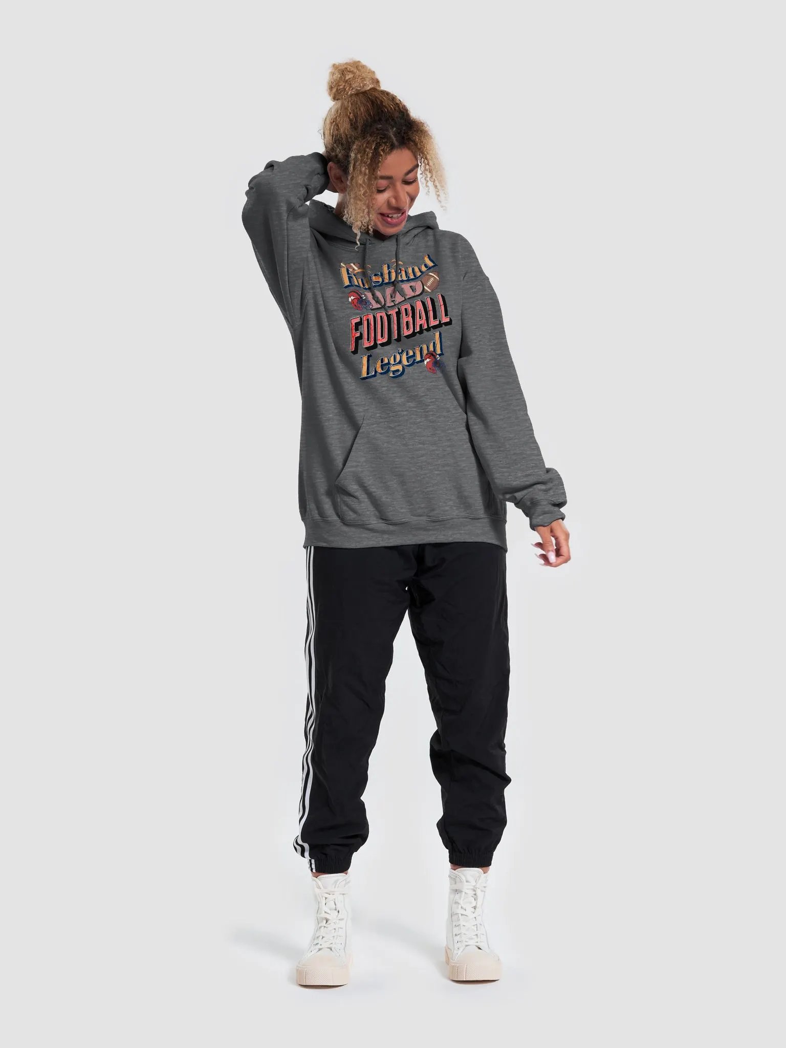 Husband Dad Football Legend Gildan Classic Hoodie product image (6)