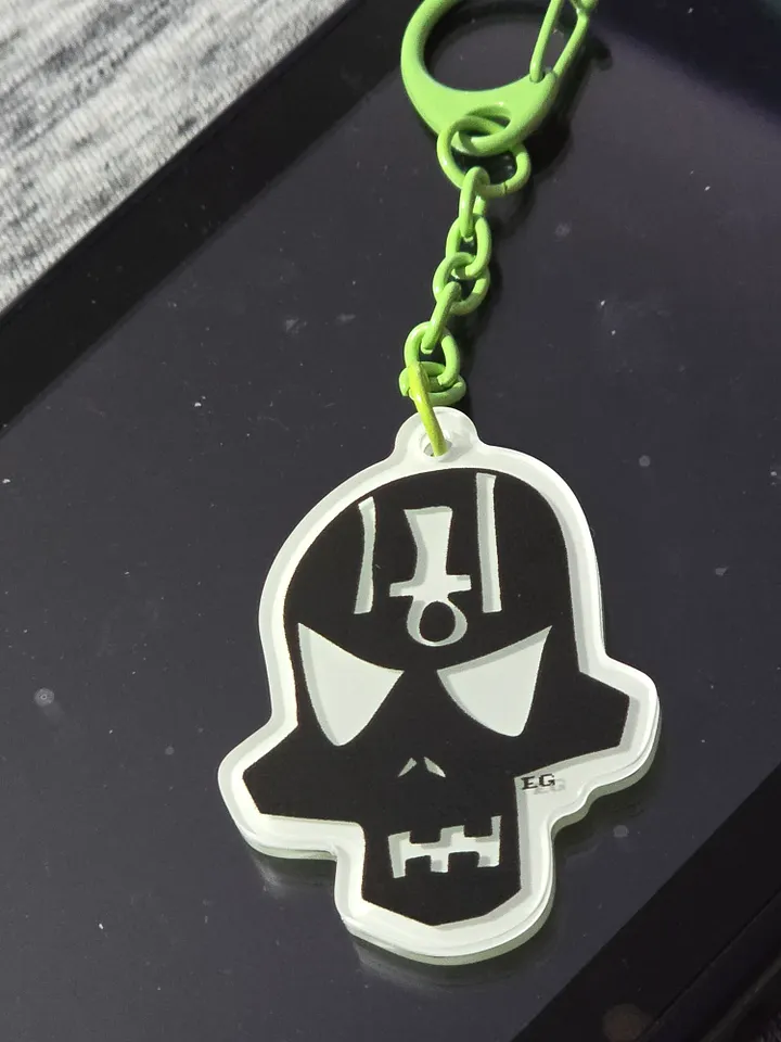 Robogyptians Glow in the Dark Acrylic Keychain product image (1)