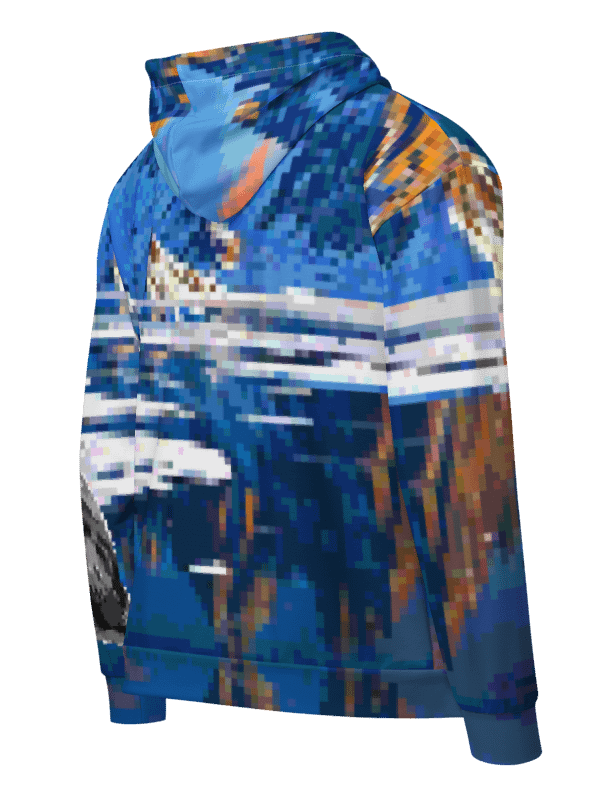 Pixelated Wilderness Unisex Zip Hoodie product image (5)