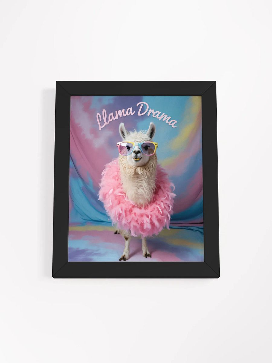 Llama Drama Queen, Framed Poster product image (2)