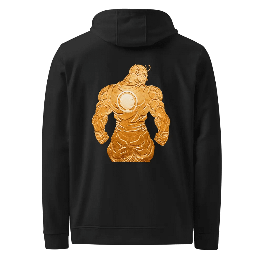 Orange Piccolo Fitness Hoodie Back product image (1)