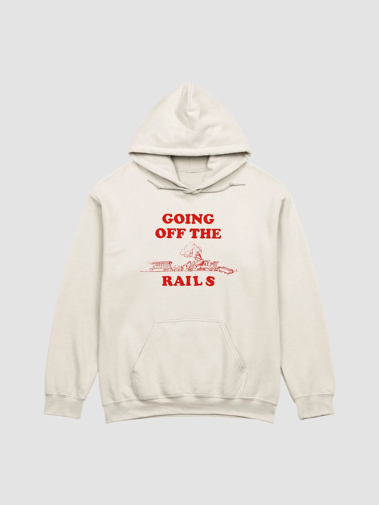 Going off the rails Hoodie product image (1)