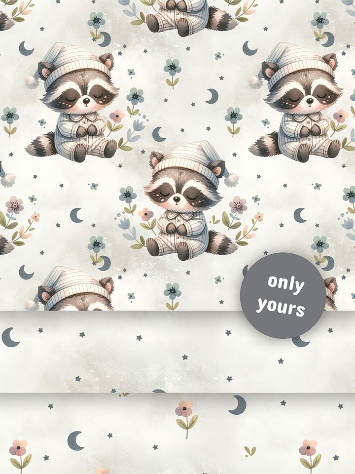 Cute raccoon - Exclusive Seamless Pattern Set product image (1)