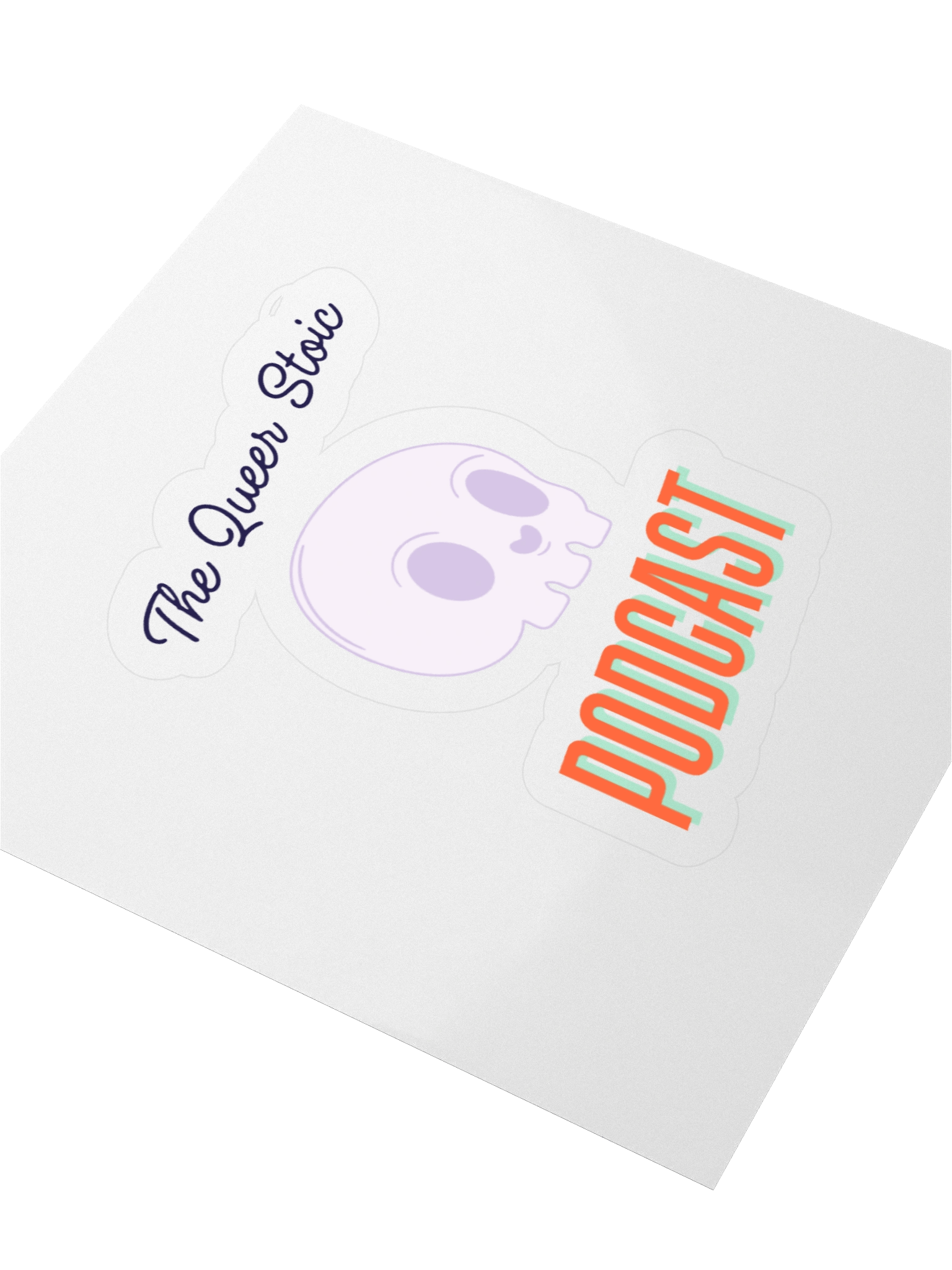 The Queer Stoic Logo Sticker product image (8)