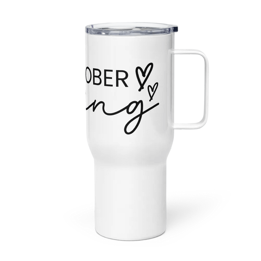 That Sober Feeling, Minimal & Elegant Sobriety Support Travel Mug With Handle product image (3)