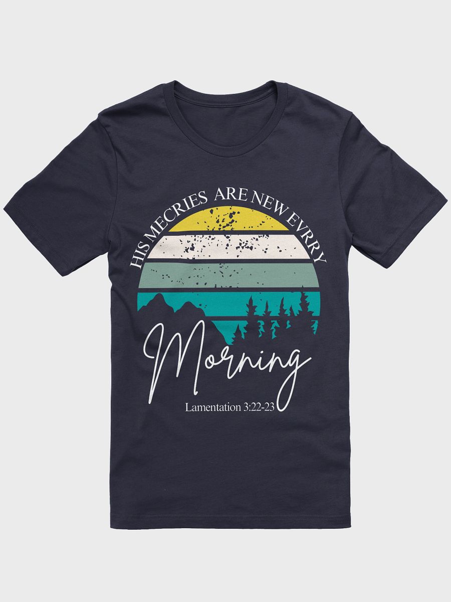 Sunrise Serenity Christian T-Shirt – Inspirational Bible Verse Tee – Soft Unisex Sunrise Graphic Shirt by KKacreations product image (1)