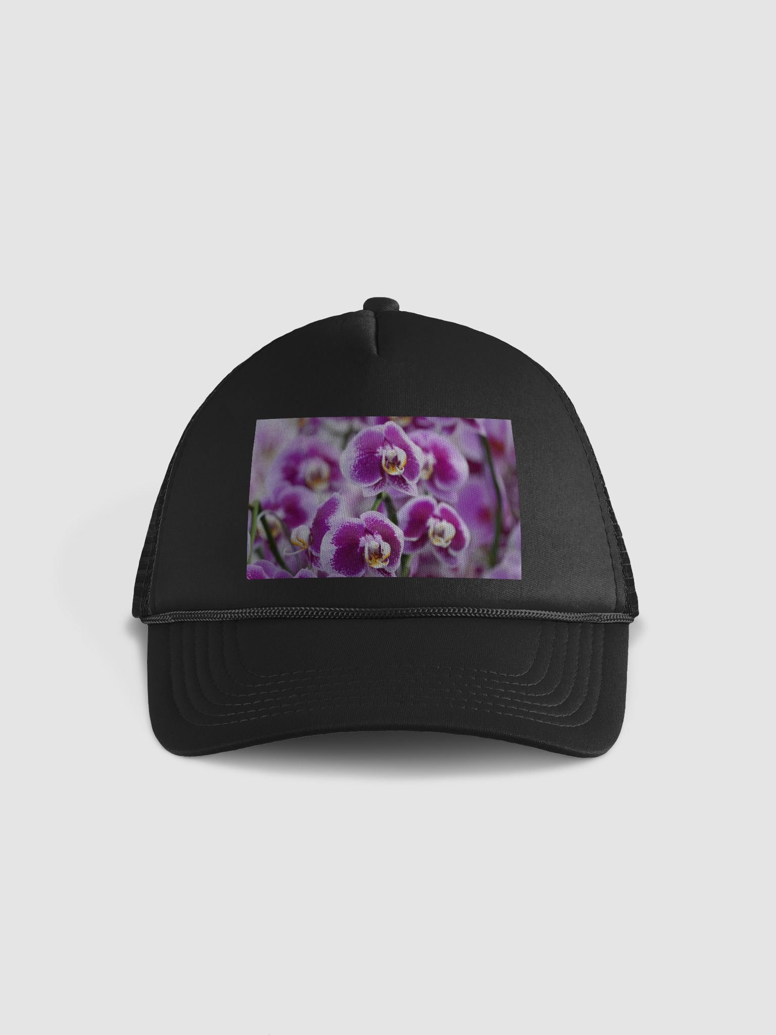 Orchid Elegance Foam Trucker Hat product image (1)